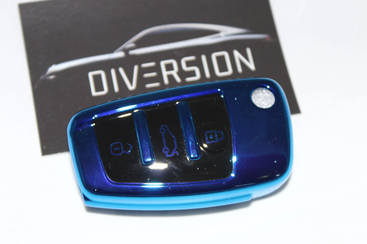 AudiProtectiveKeyCover-ChromeBlue