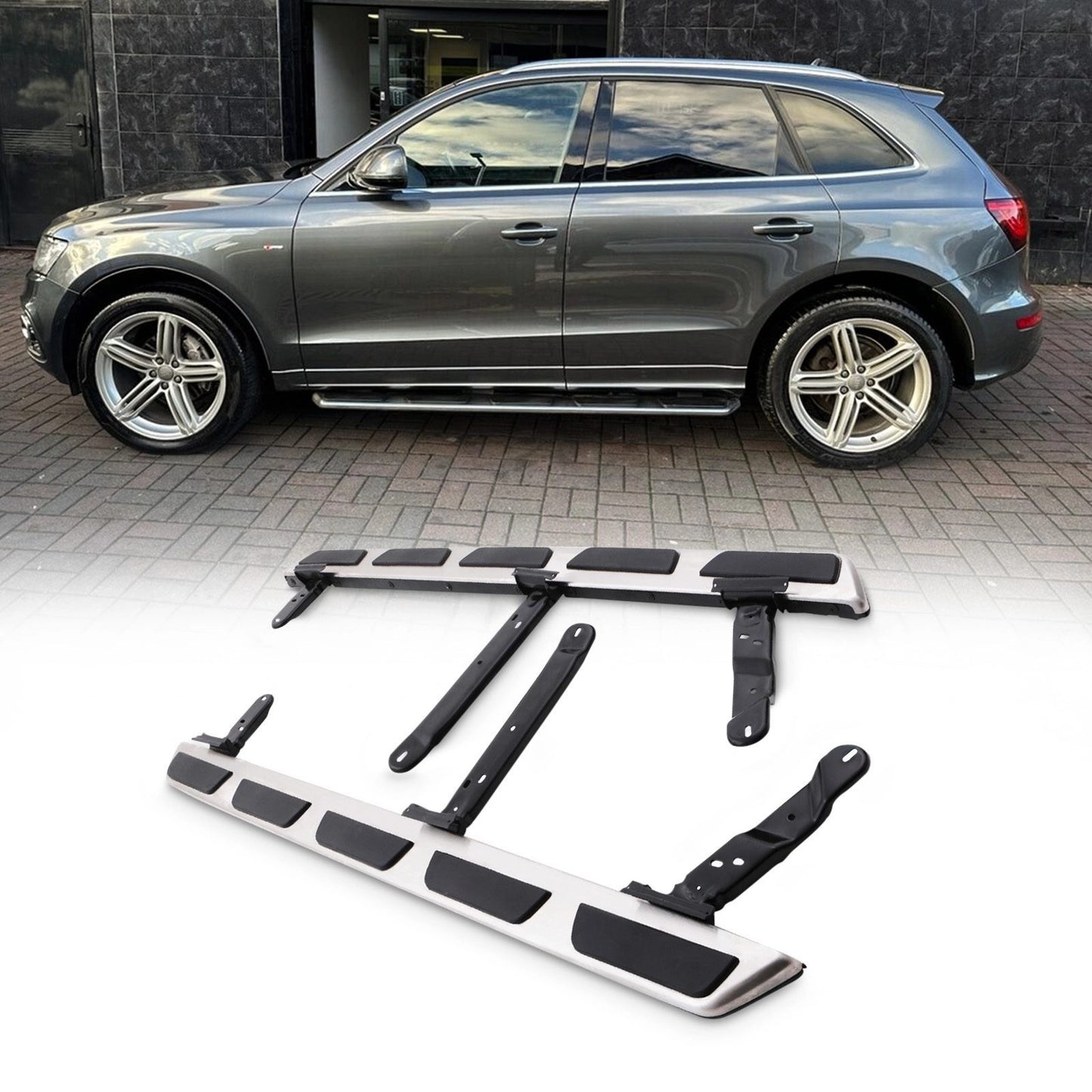 AudiQ58R2013+AluminiumStyleSideSteps