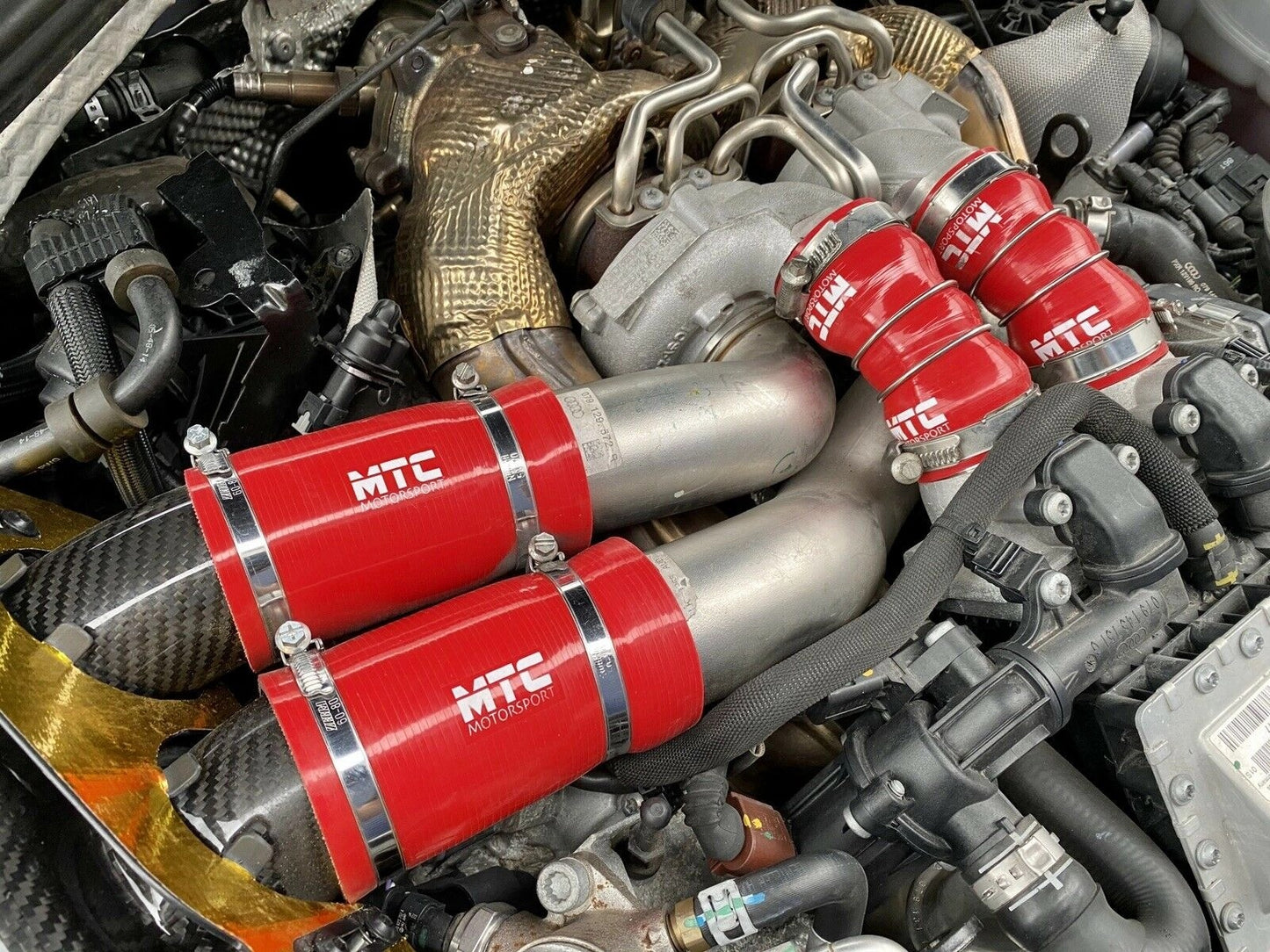 AudiRS6RS7S8C7BoostHosesTurbostoChargecoolerIntakeRed