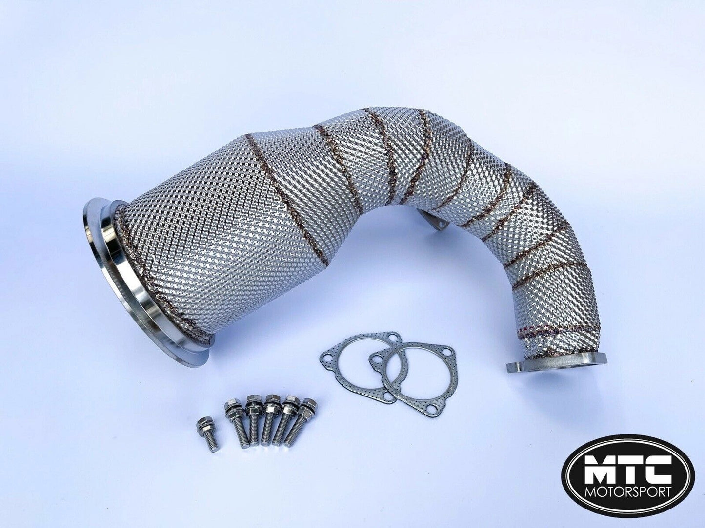 AudiS4S5Downpipewith200CellHi-FlowSportsCat&HeatShieldB93.0TFSI