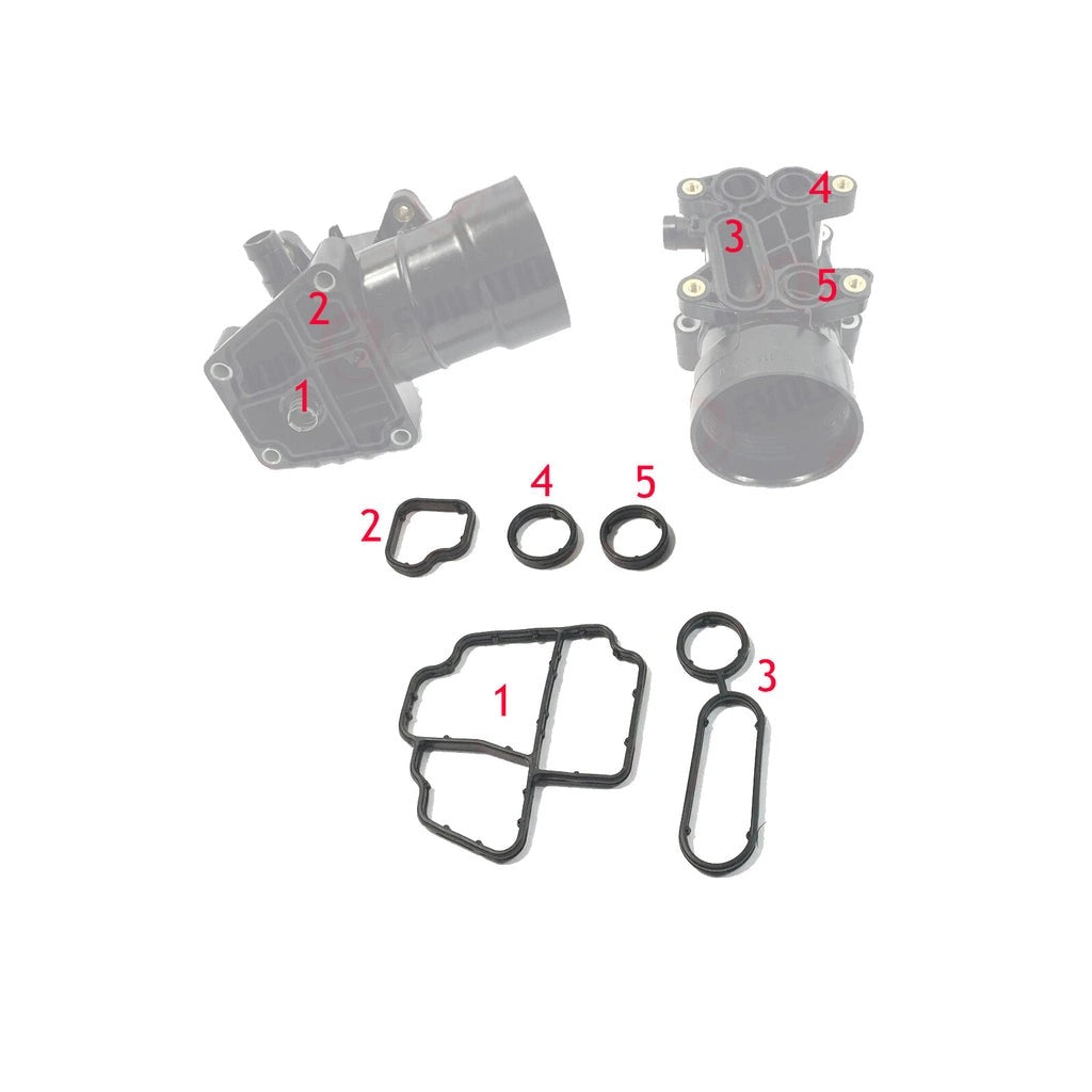 AudiVwSkodaSeatOilCoolerHousingGasketSet03L115389h