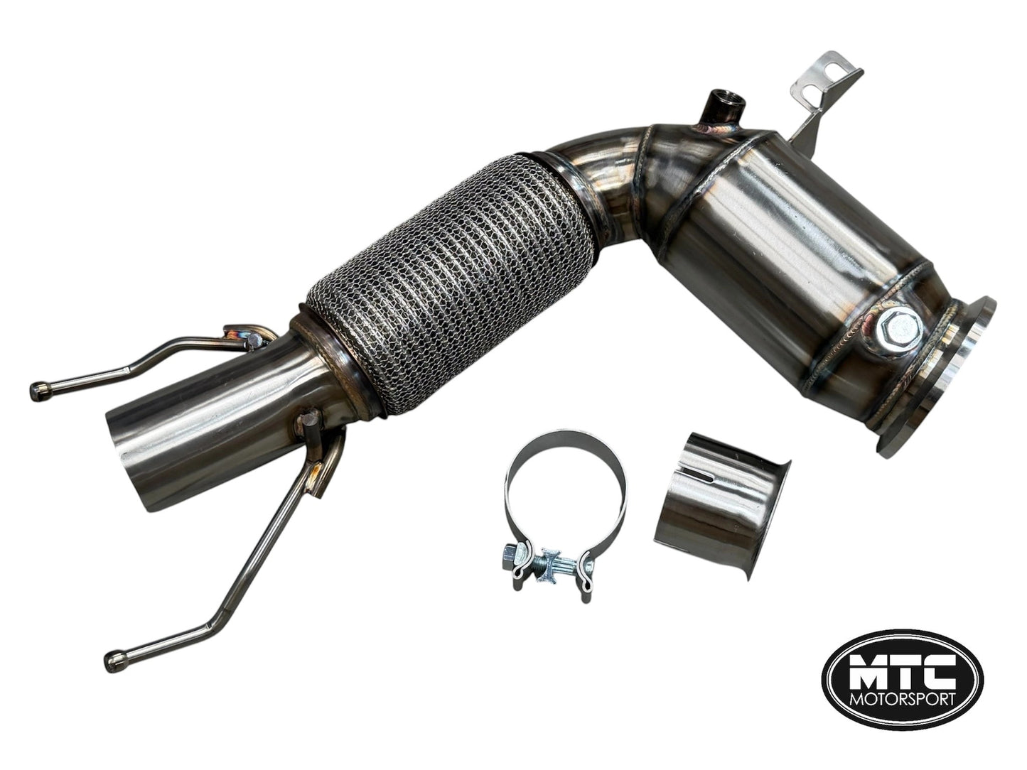 BMWM135iM235iF40F44Downpipe200CellHi-FlowSportsCat|MTCMotorsport