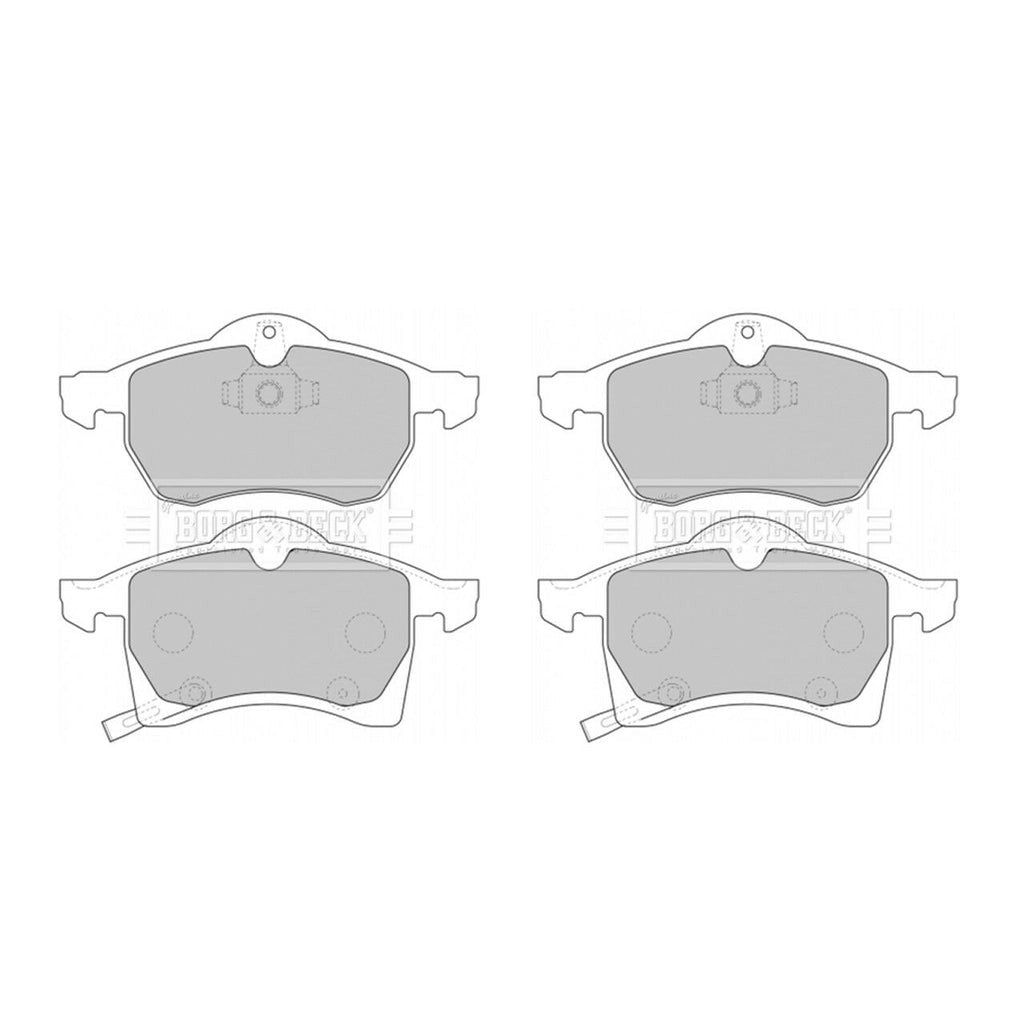 Borg&BeckFrontBrakePadSetFitsAstraMk4Mk5,VectraB,ZafiraMk1
