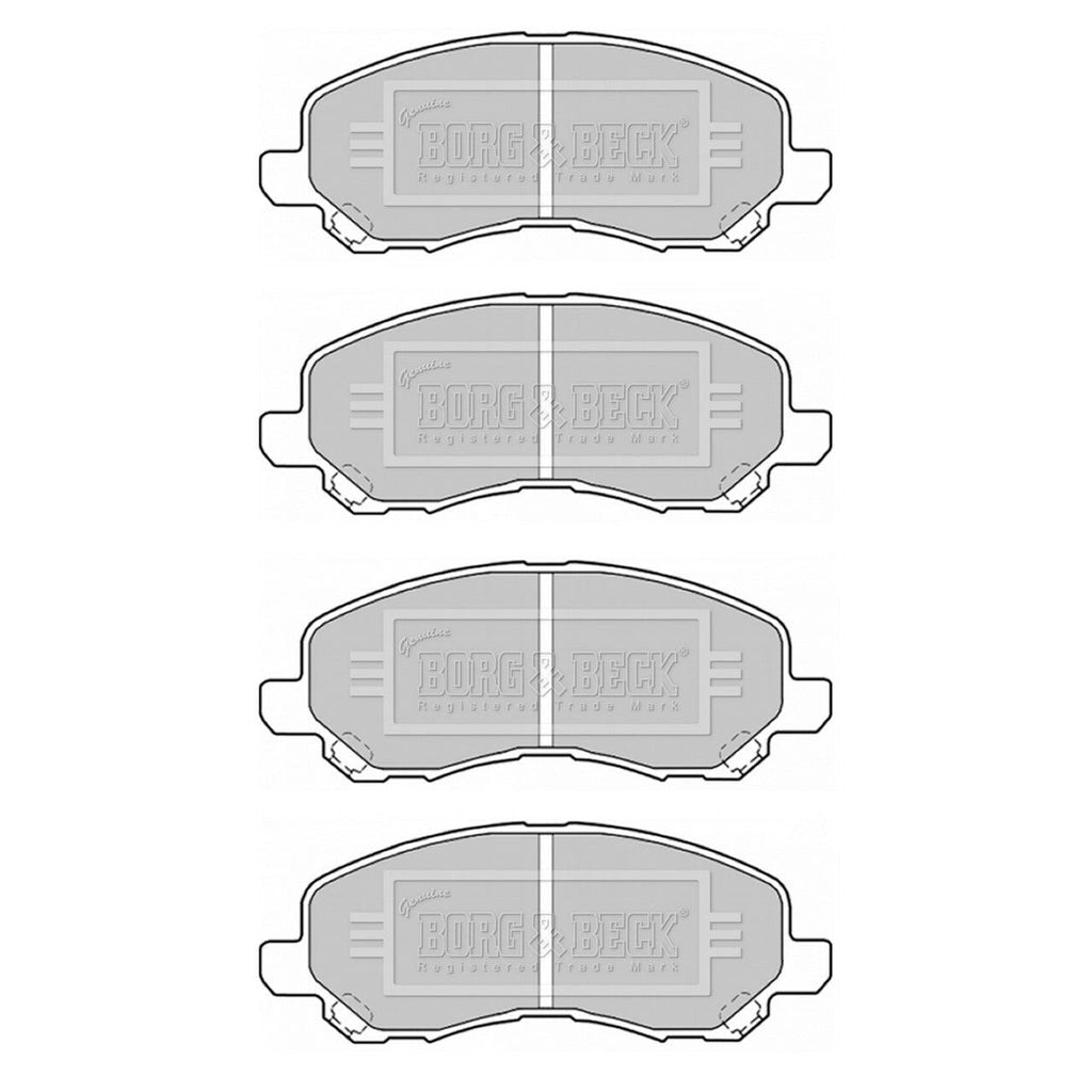 Borg&BeckFrontBrakePadSetFitsCitroenC4Aircross1.6/1.8Hdi1607690380