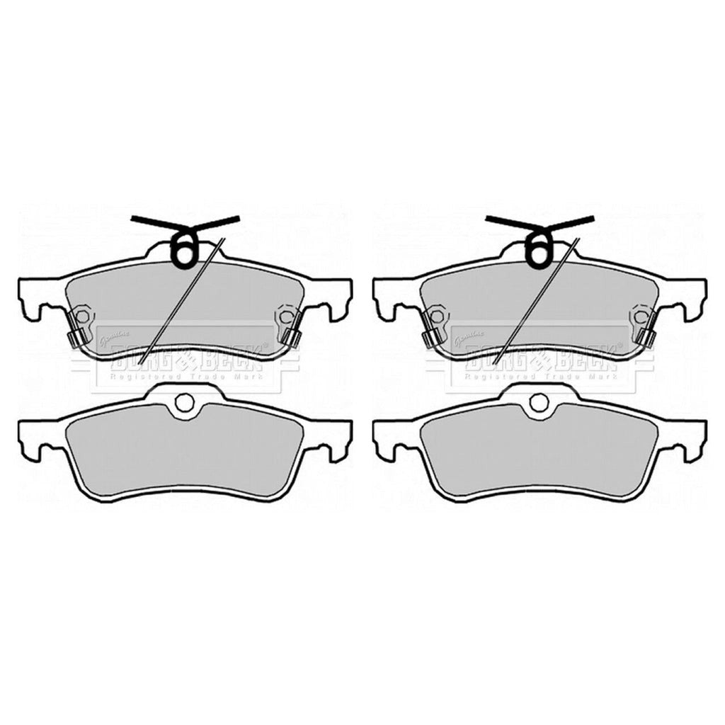 Borg&BeckRearBrakePadSetFitsHondaCivicIxMk92012Onwards