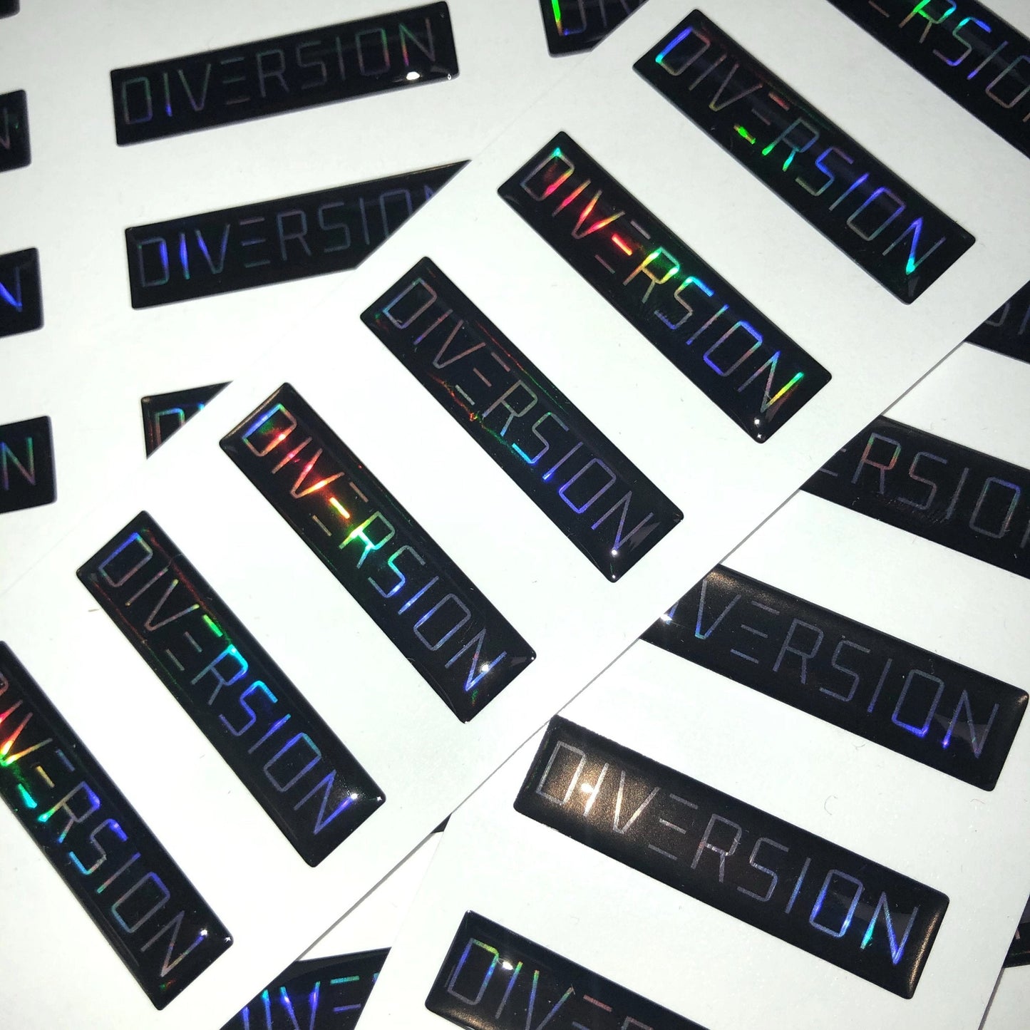 DIVERSIONNeoChrome/OilSlickDomedGelBadge(4CMx1CM)