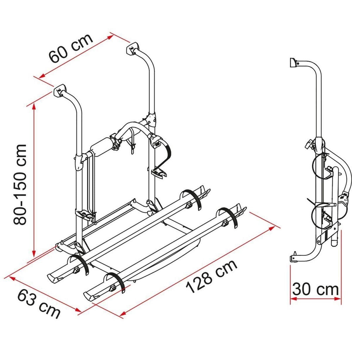 FiammaMotorhomeCarryBikeULBlack2CycleCarrier