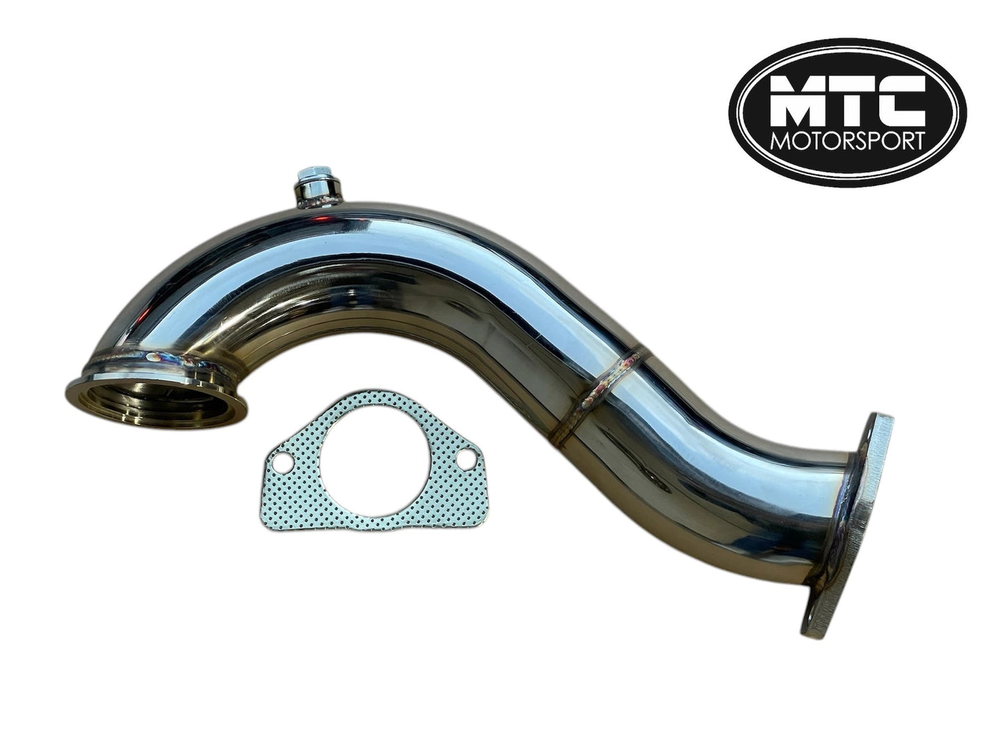 Fiat500/595/6951.4AbarthGarrettTurbo3"StainlessSteelDecatDownpipeByMTCMotorsport"