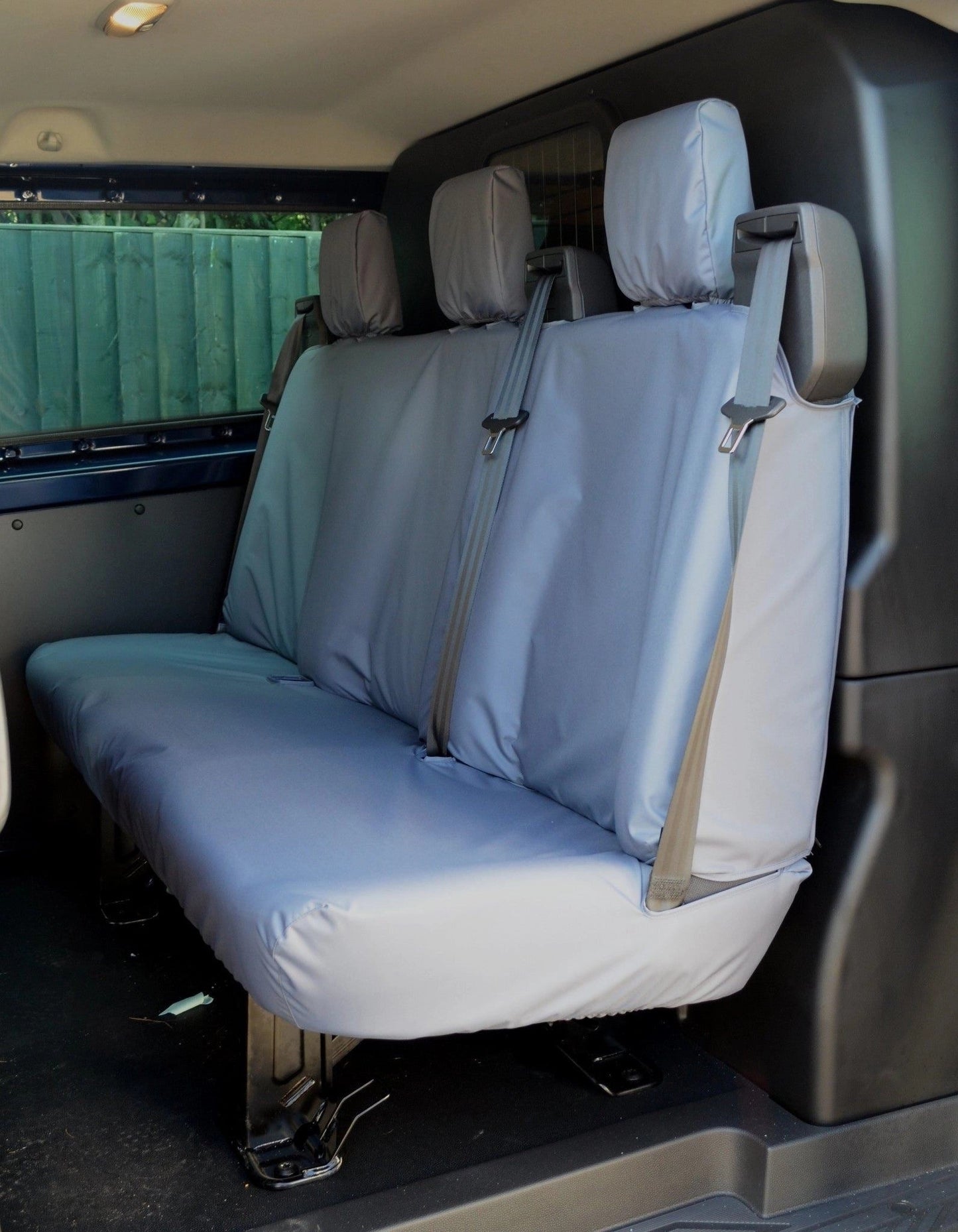 FitsFordTransitCustom2023+TailoredRear3-SeaterBenchSeatCover