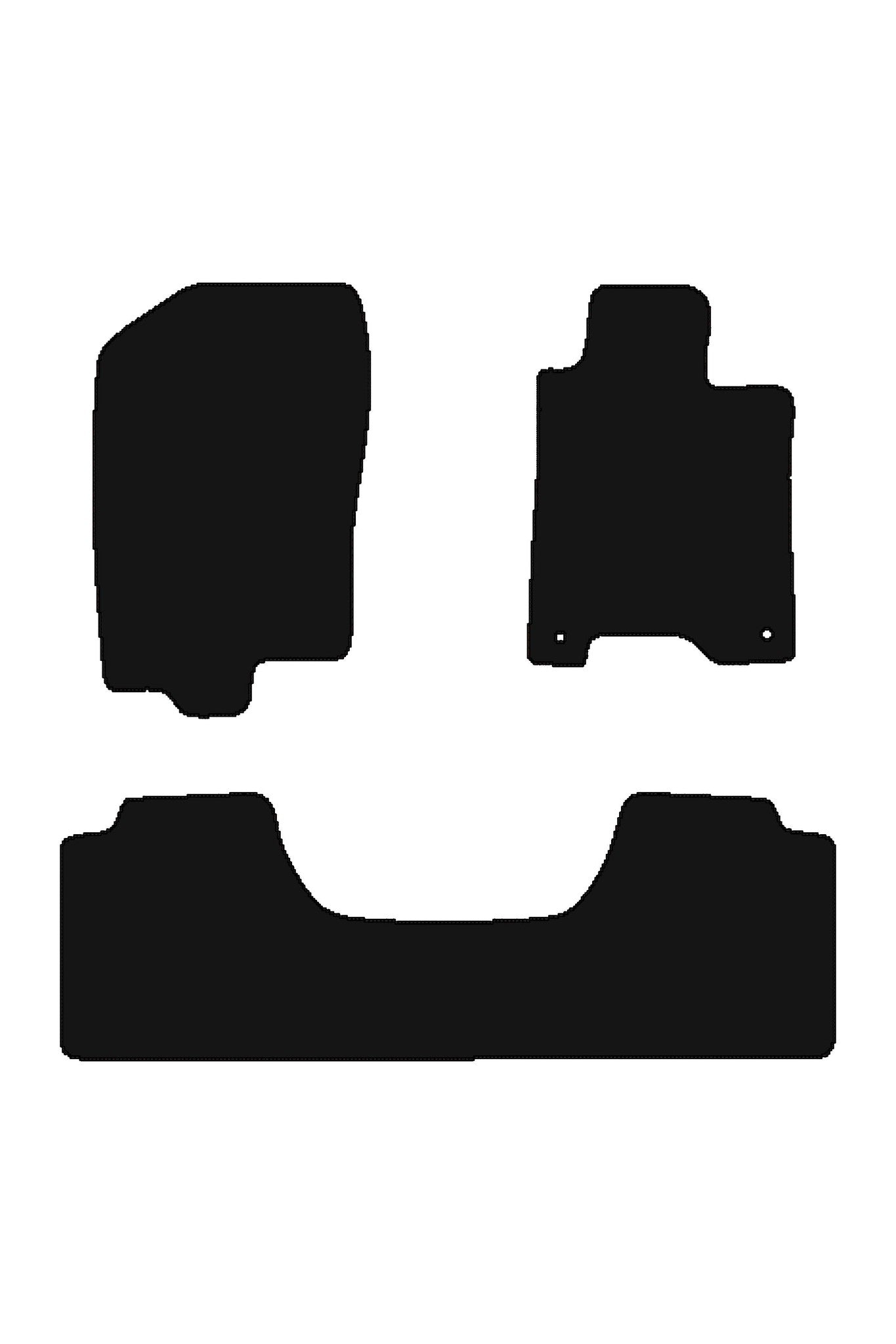 FitsNissanNavaraNP3002016+TailoredFront&RearRubberMats