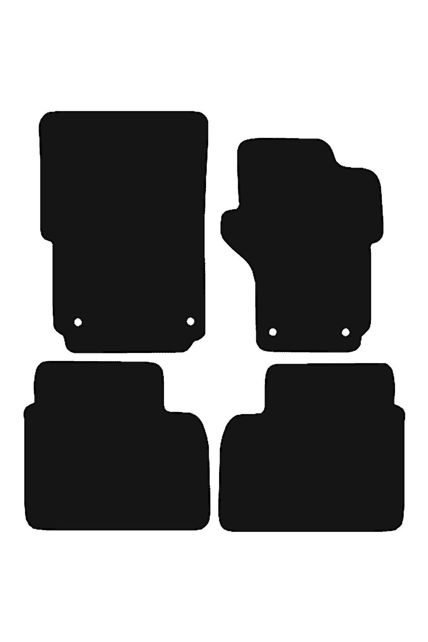 FitsVWVolkswagenAmarok2011-2022TailoredFront&RearRubberMats