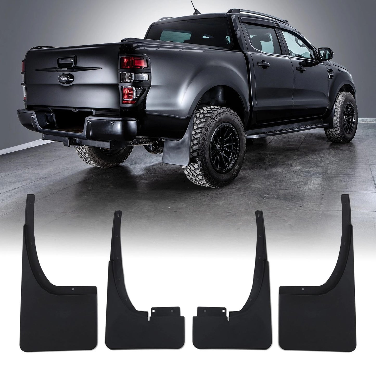 FordRangerT6T7T811-22BlackMudGuardFlaps