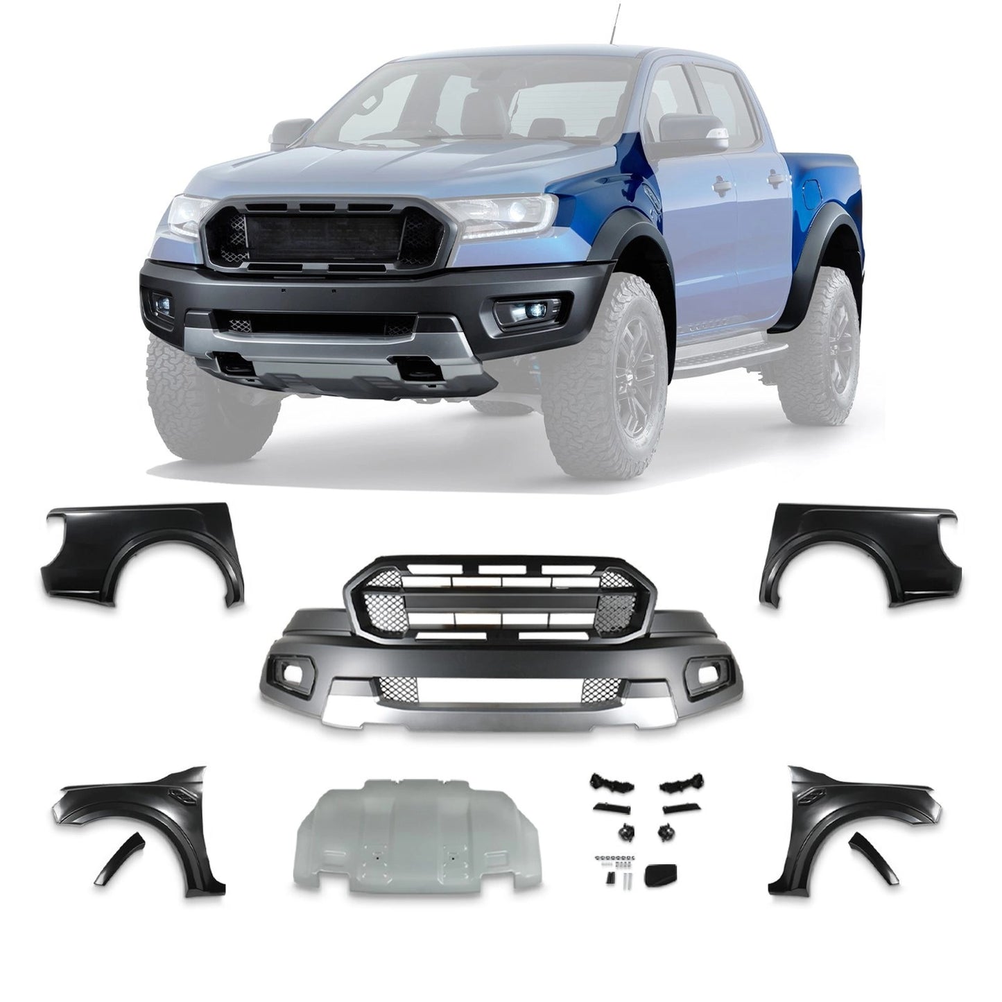 FordRangerT7T82015-2021FullRaptorBodyKit