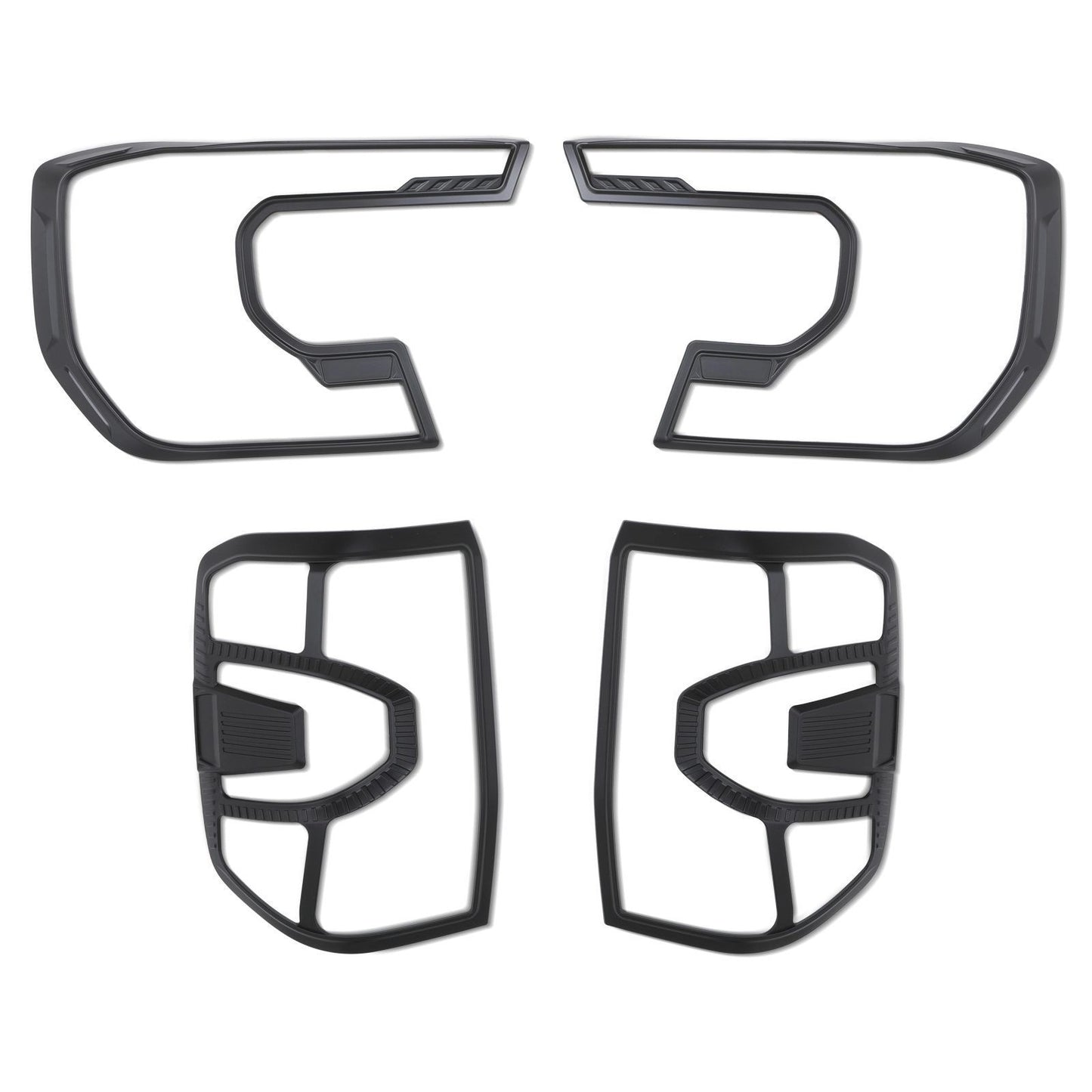 FordRangerT92023+BlackHeadlightandTailLightSurroundsTrim
