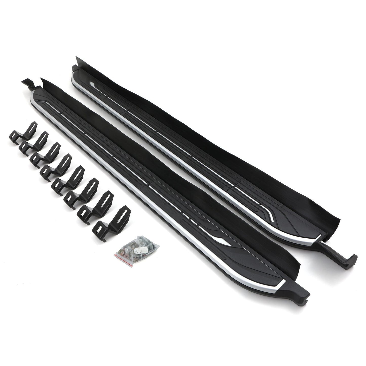 HondaE:NY12023+Black&SilverAluminiumSideSteps