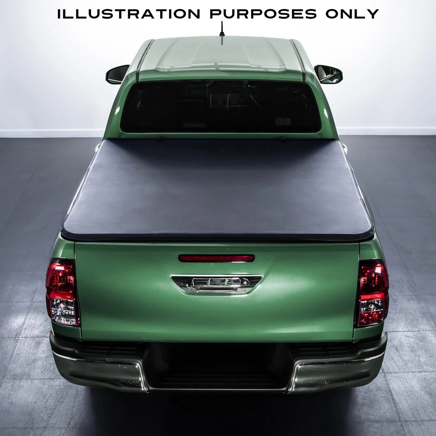 IsuzuDMaxRG2021+BlackTri-FoldSoftTonneauTruckBedCover