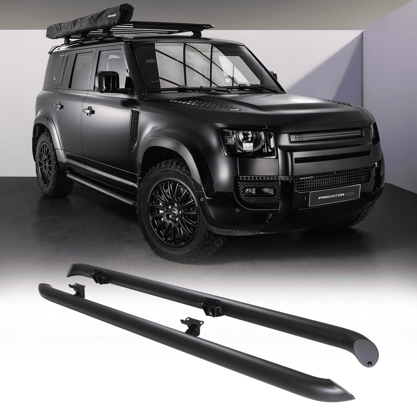 LandRoverDefender110L6632020+StainlessSteelBlackSideBars