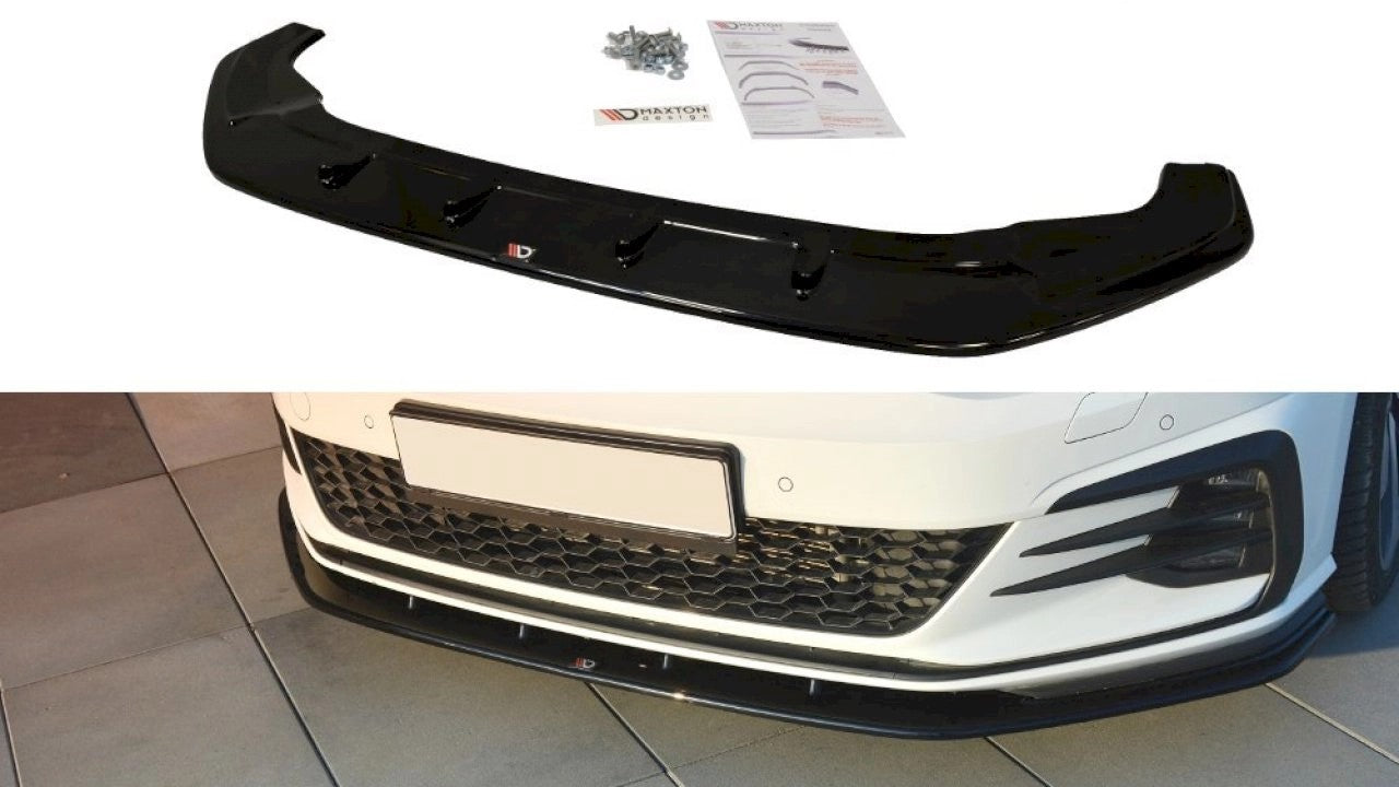 MaxtonDesignFrontSplitterV.1forVolkswagenGolfMK7.5GTI/GTD/GTE(2017-2019)