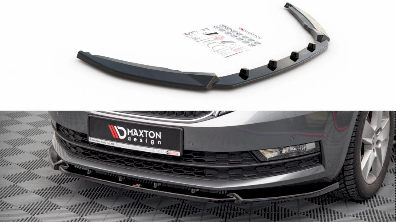 MaxtonDesignFrontSplitterV.1forSkodaOctaviaMK3.5(2016-2020)