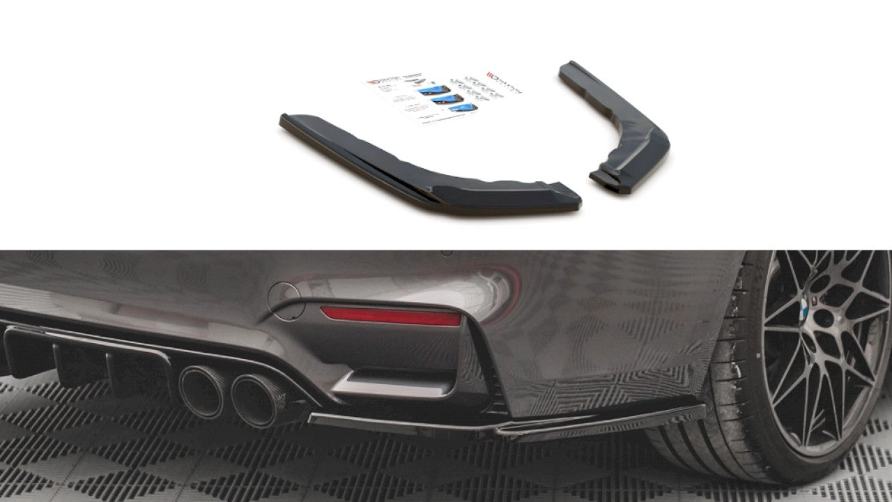 MaxtonDesignRearSideSplitters/SpatsV.2ForBMWM4F82(2014+)