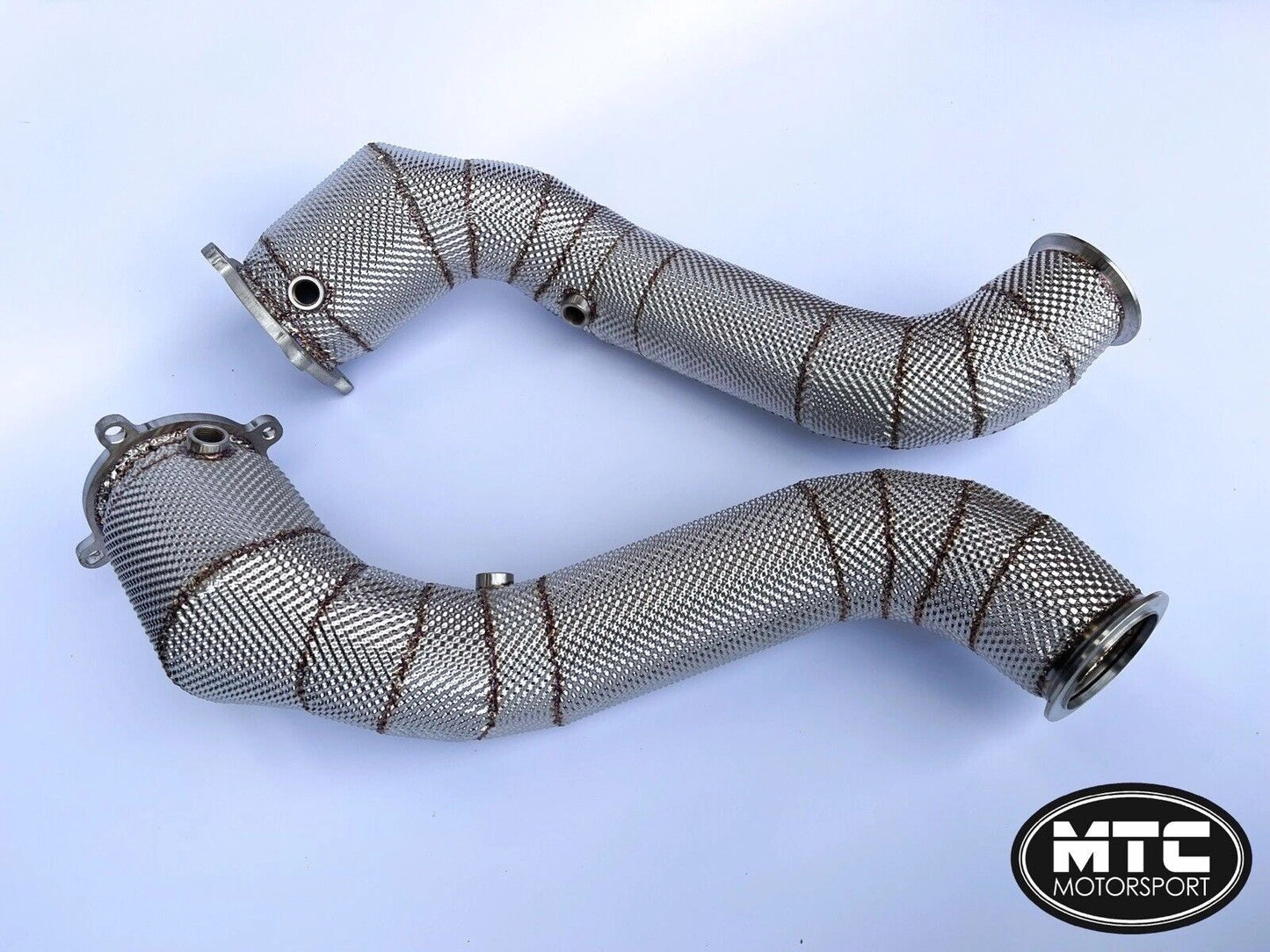 McLarenSennaDownpipeswith200CellHi-FlowSportsCats&HeatShields|MTCMotorosport