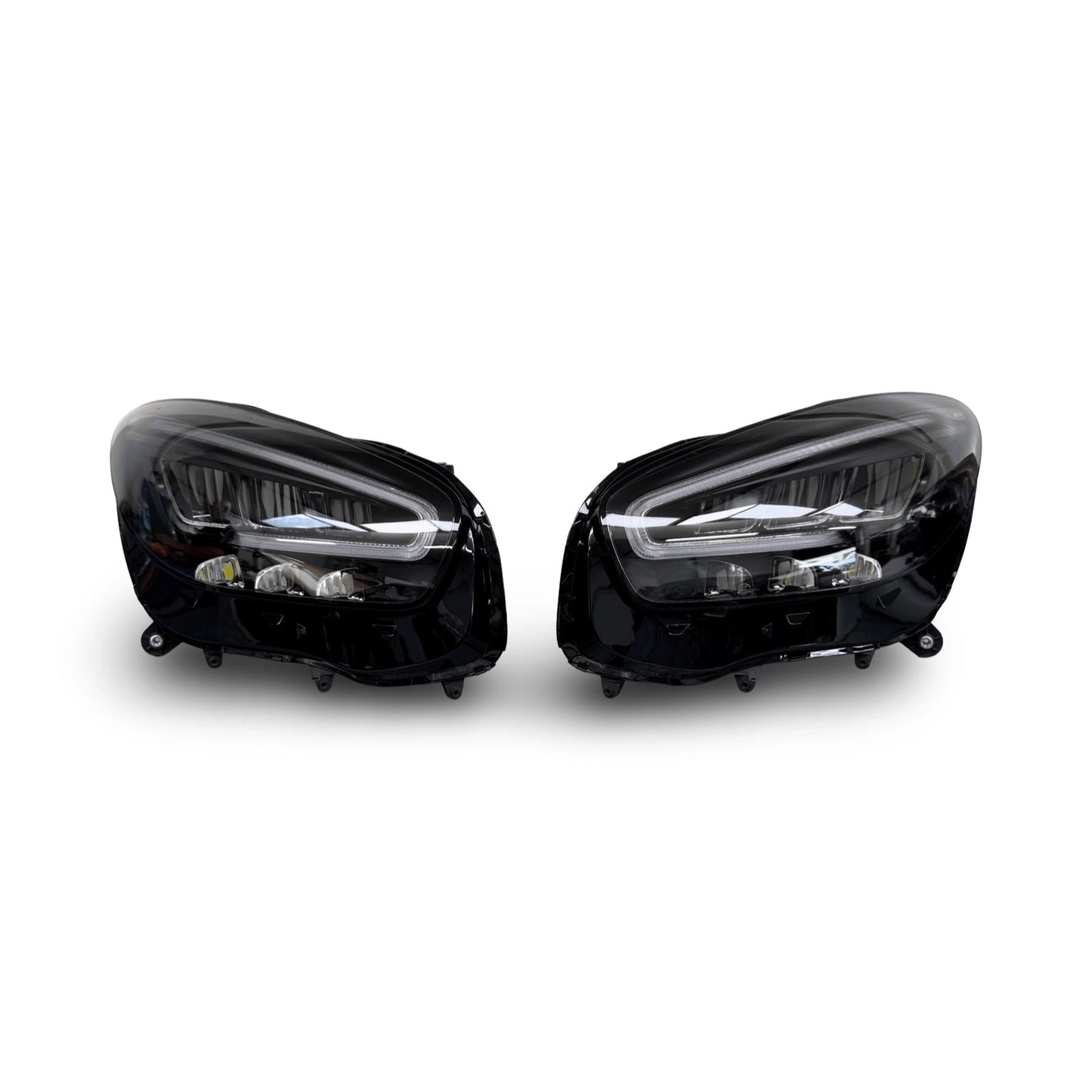 MercedesAMGGTC190R190LEDFaceliftHeadlightsPairLeftandRight(ConversionKit)A1909060501A1909060601