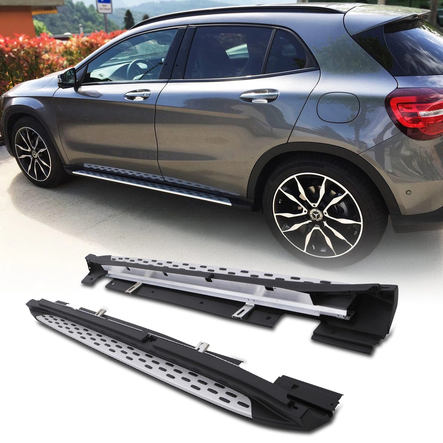 MercedesBenzGLAX15614-20AluminiumStyleSideSteps