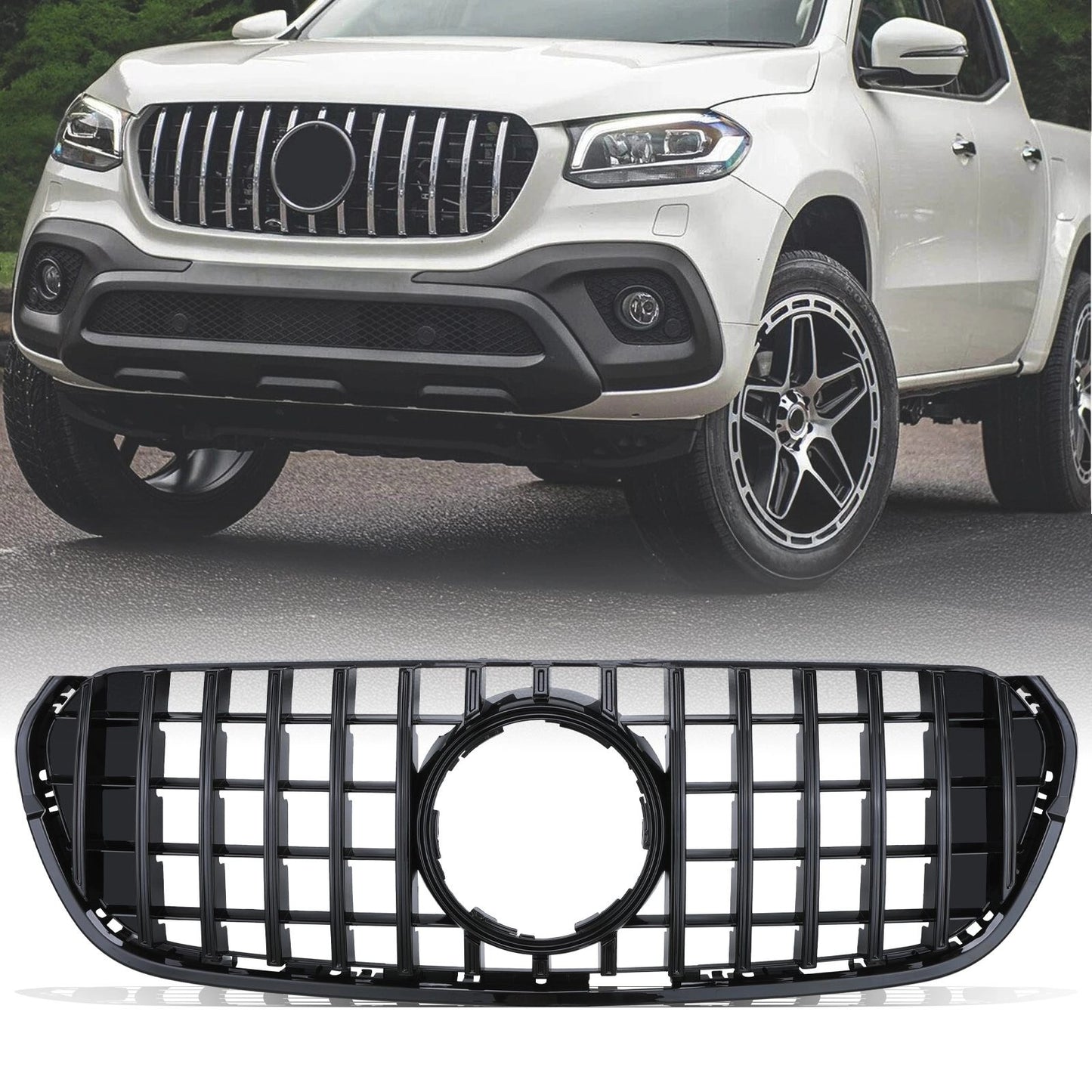 MercedesBenzXClassW47018-20GlossBlackGTRStyleFrontGrille