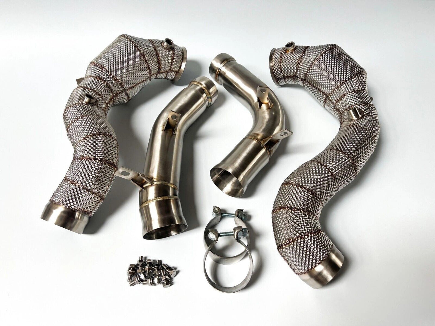 MercedesGT63GT63SDownpipeswith200CellHi-FlowSportsCats&HeatShield|MTCMotorsport