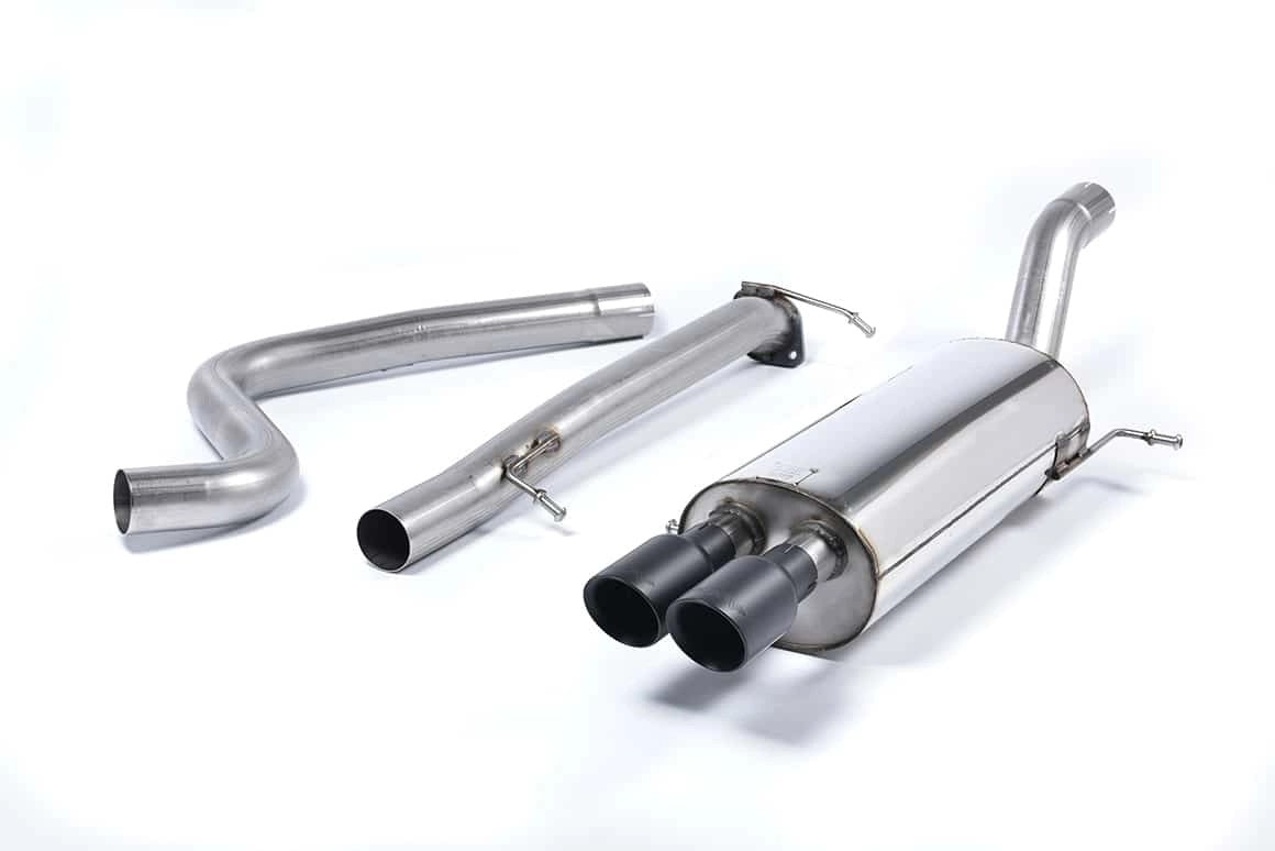MilltekFordFiestaMk7ST1.6LEcoBoost(182PS&200PS)(13-19)Cat-BackExhaust–RaceSystem-NonResonated-CerakoteBlackTips–SSXFD133