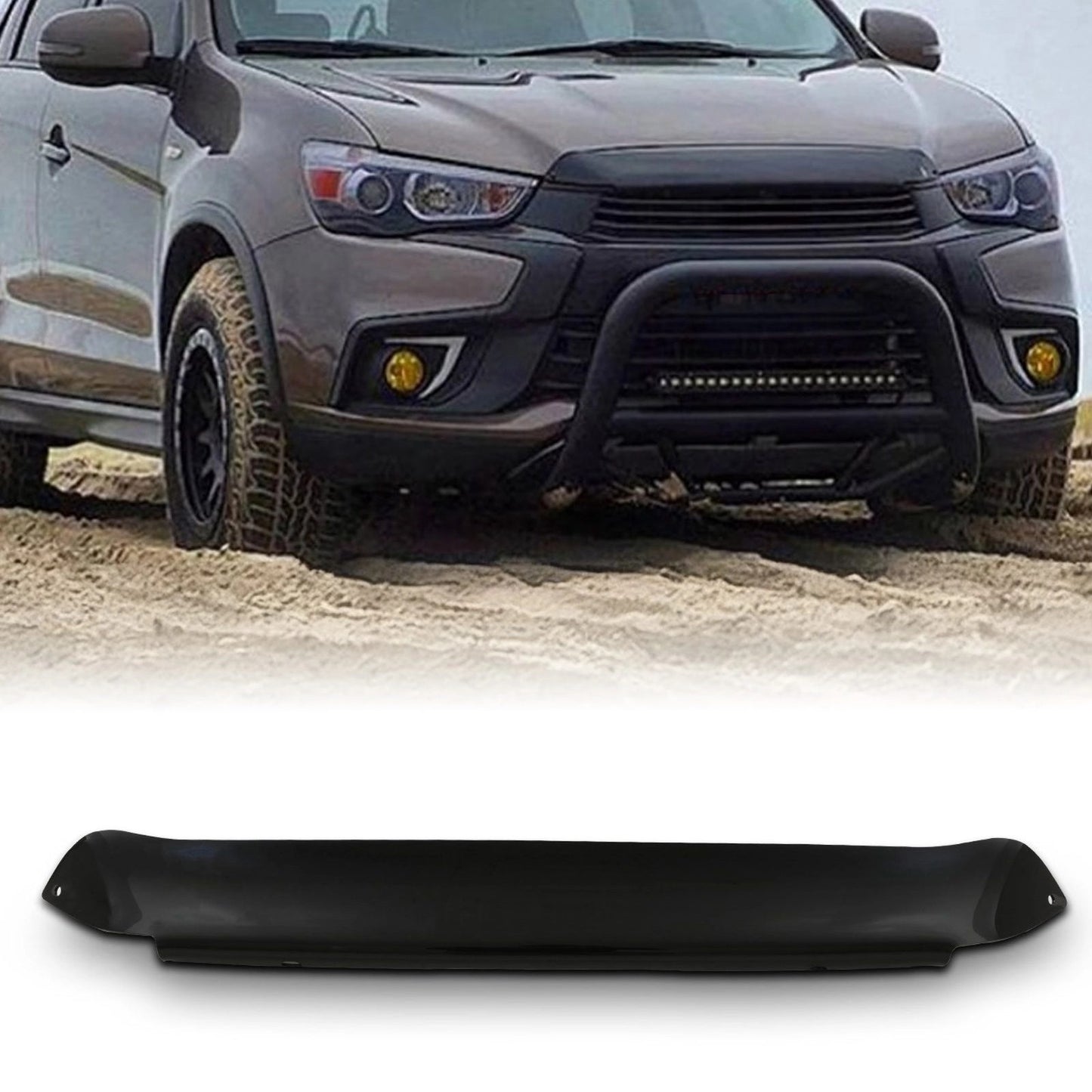 MitsubishiASXMK116-19BlackBonnetGuardProtector