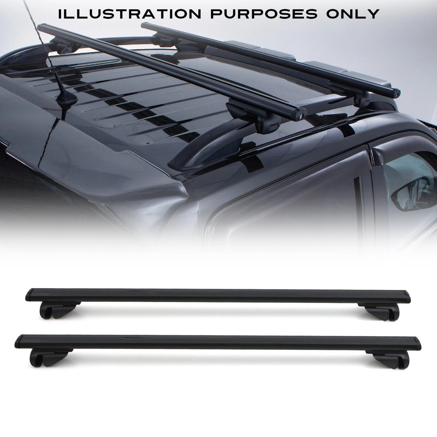 MitsubishiL200Series5&Series62015+BlackLockingCrossBars