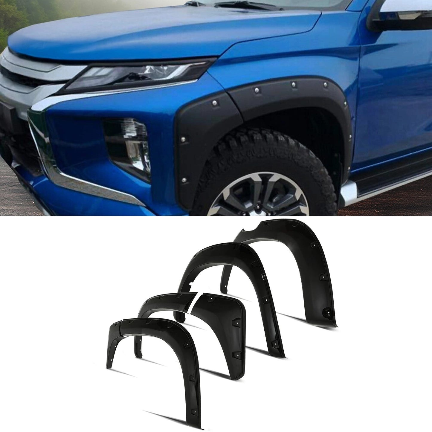 MitsubishiL200Triton19-23GlossBlackWheelArches