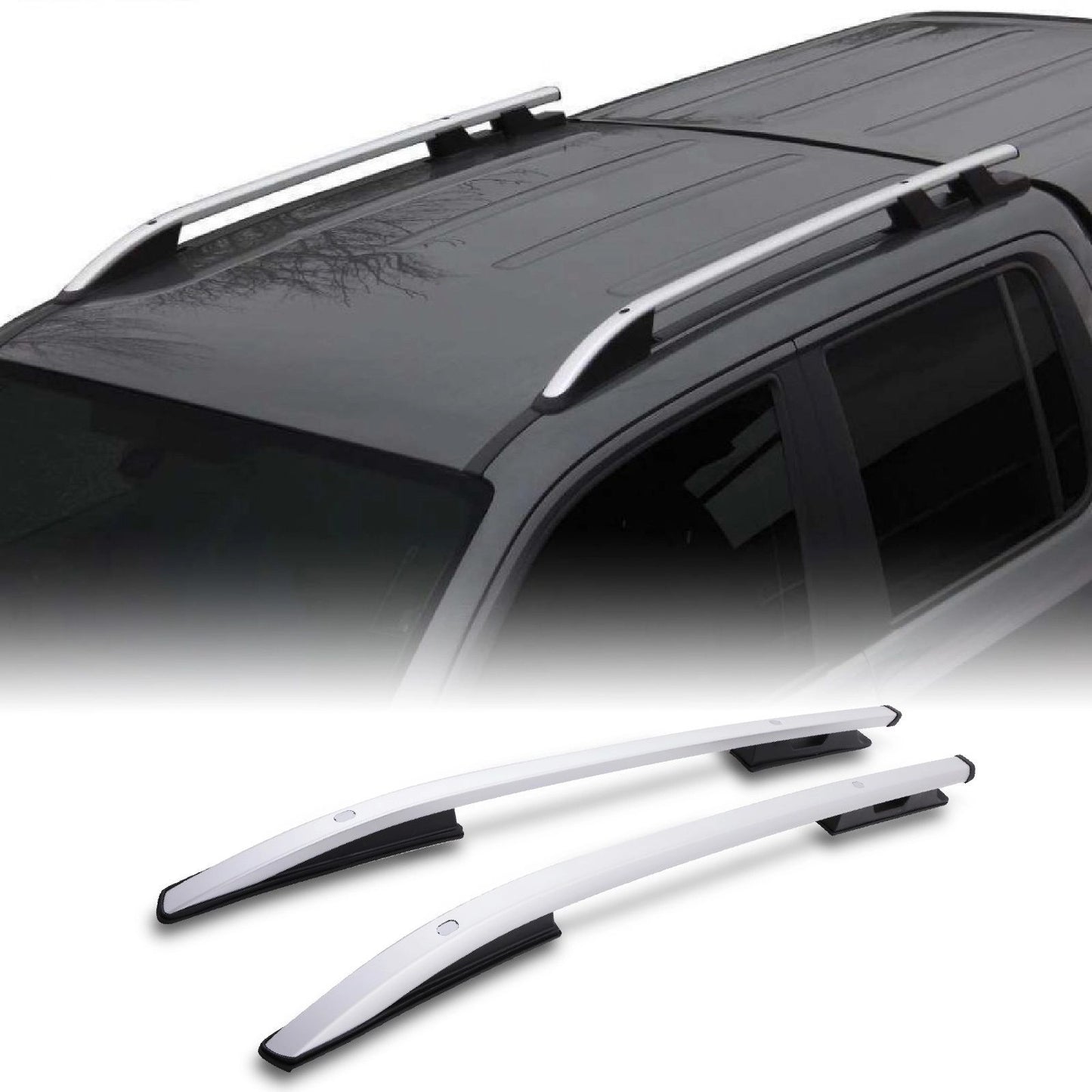 MitsubishiL200Triton2015+SilverRoofRails