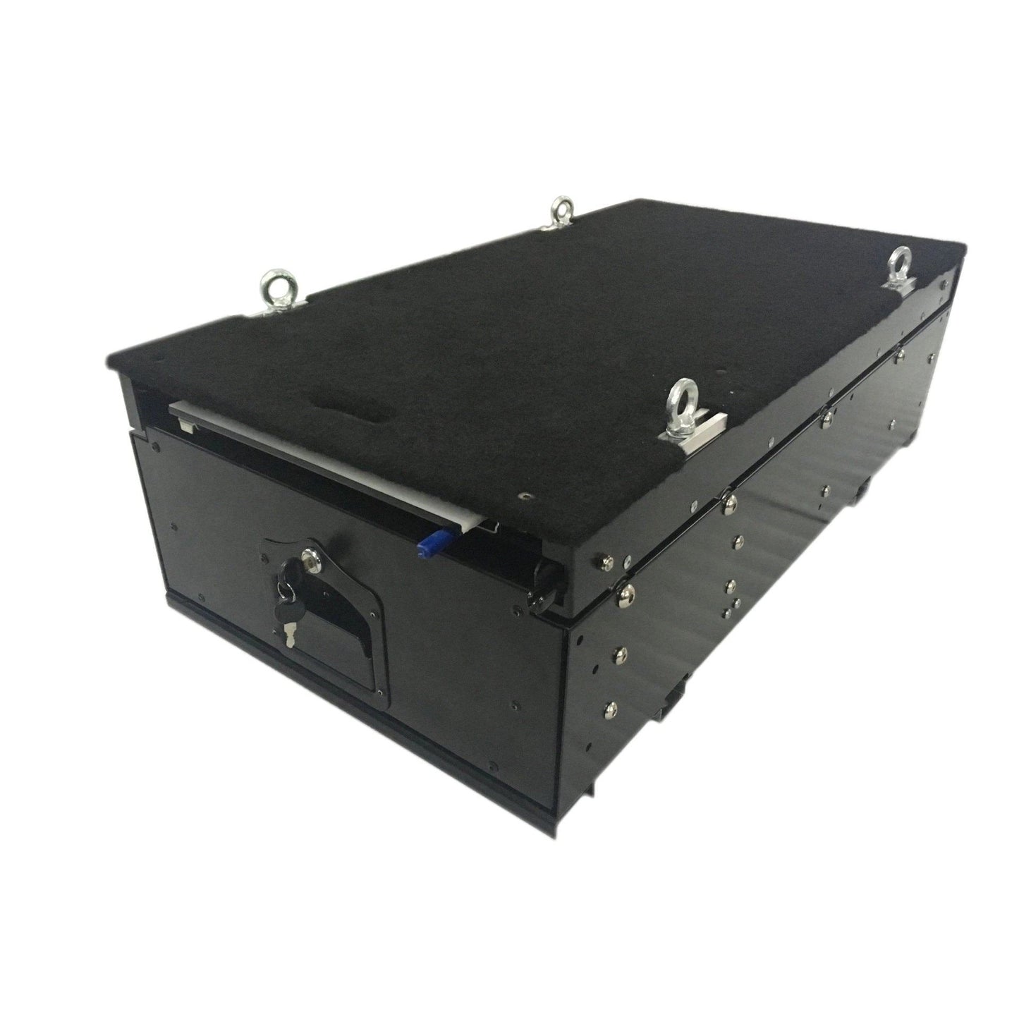ModularStackableCarpetTopSingleDrawerStorageUnitwithPull-outWorkTray