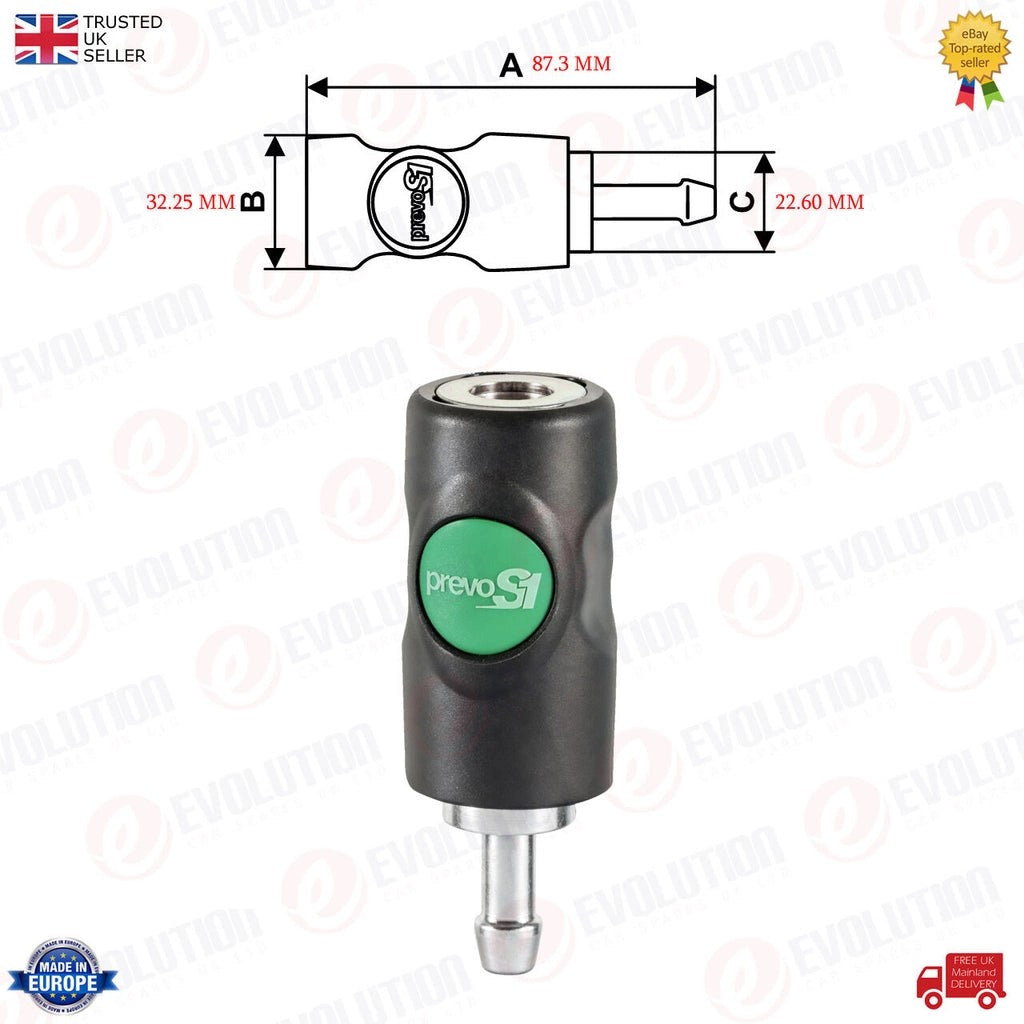 Prevost10MmQuickReleaseSafetyHoseStem/TailCouplerEsi071810