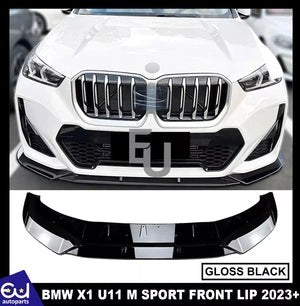 RBMWX1U11MSPORTFRONTBUMPERSPLITTERLIPSPOILERGLOSSBLACK2023+