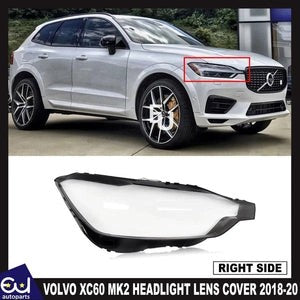 RVOLVOXC60MK2FRONTHEADLIGHTLAMPLENSCOVERRIGHTDRIVERRHSIDE2018-20