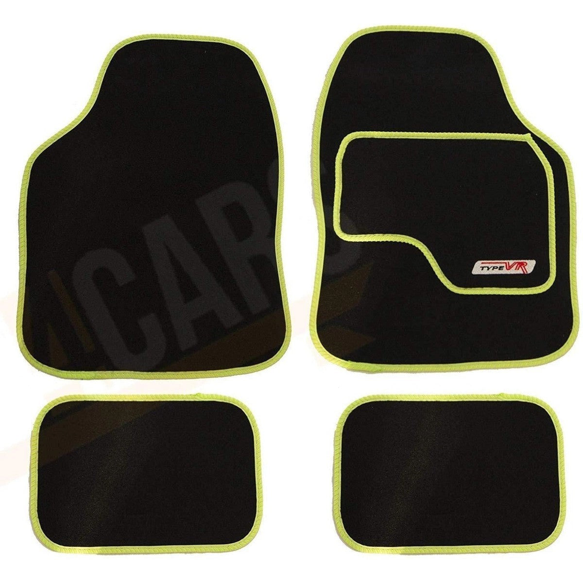 SakuraVRGreenEmbroideredEdgingCarMatSet(Front&Rear)Universal
