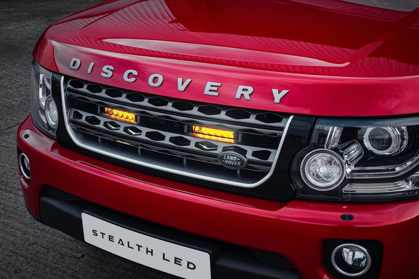 StealthLEDLandRoverDiscovery4.52013-2016Twin6″FlashingLuminousLEDIntegrationGrilleKit–5,760Lumens