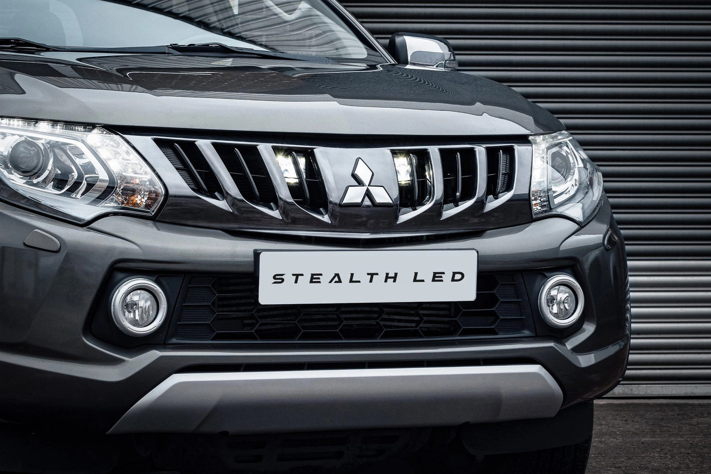 StealthLEDMitsubishiL2002015-2019Twin3″LuminousLEDIntegrationGrilleKit–9,600Lumens