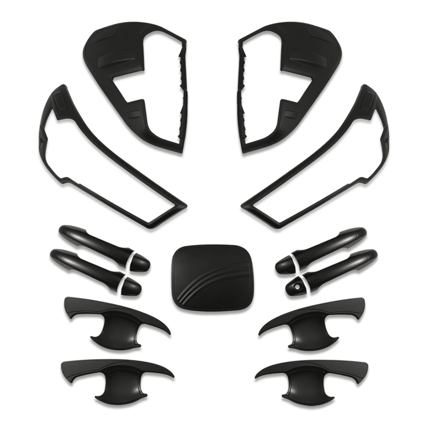 ToyotaHilux2020+BlackExteriorProtectiveTrimKit