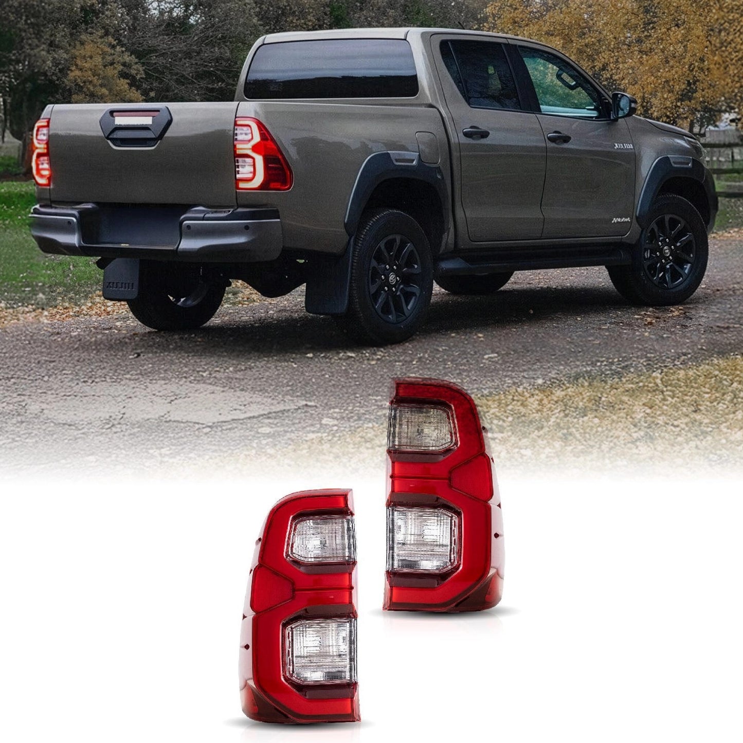 ToyotaHiluxMK82015-2021RedLEDTailLights