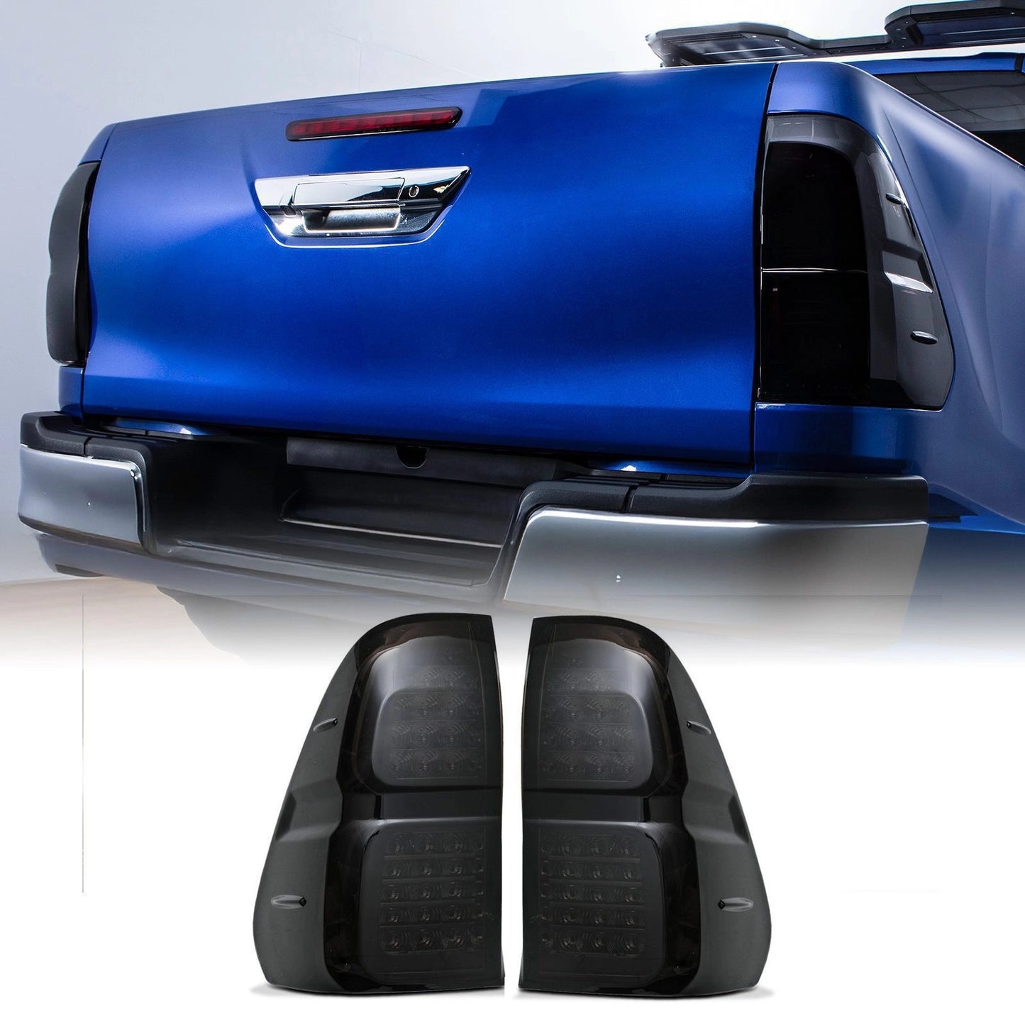 ToyotaHiluxRevo15-19RearLEDDynamicSmokedTailLights