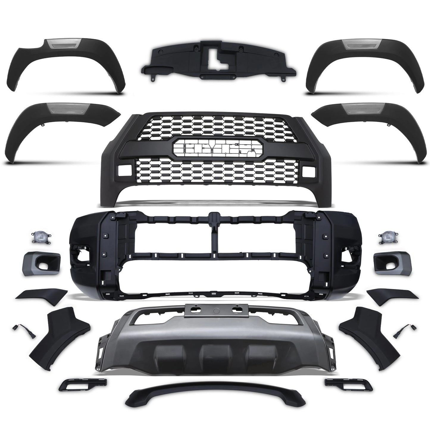 ToyotaHiluxRevoMK92021+InvincibleXBodyKitConversionBumperAndWheelArches