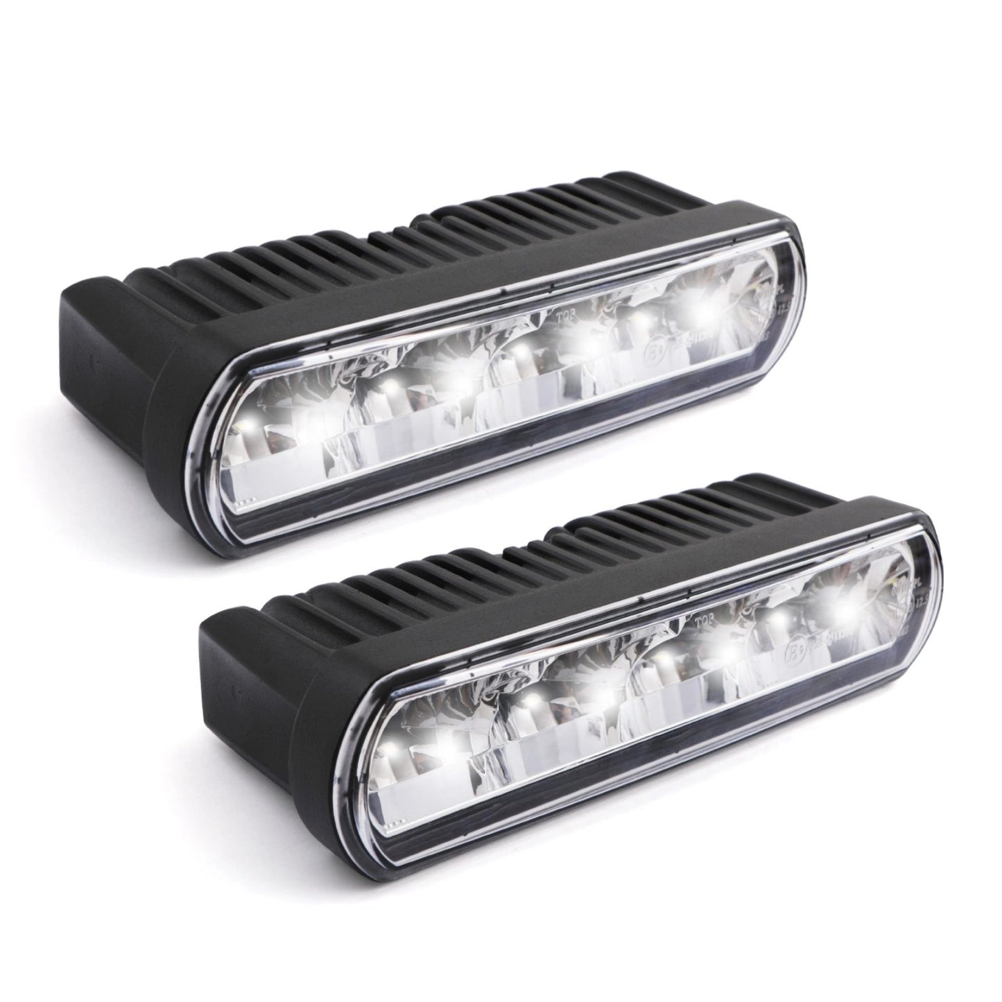 UniversalEmarkedDIY8ChromeGrilleLightKit