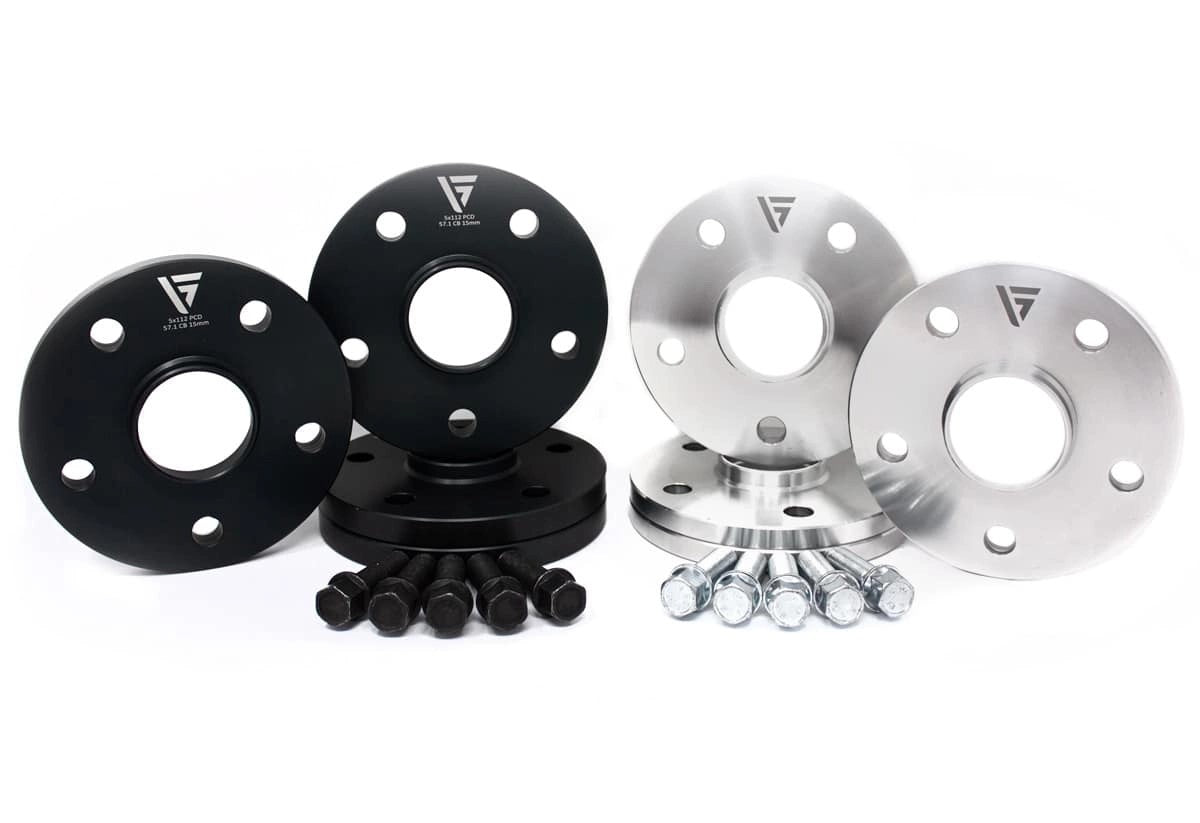 VAGSportHubcentricWheelSpacers&Bolts(AllSizes)–BlackAnodised