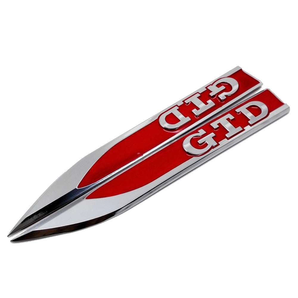VolkswagenGTDBadgesFrontSidePanels(BlackOrRed)