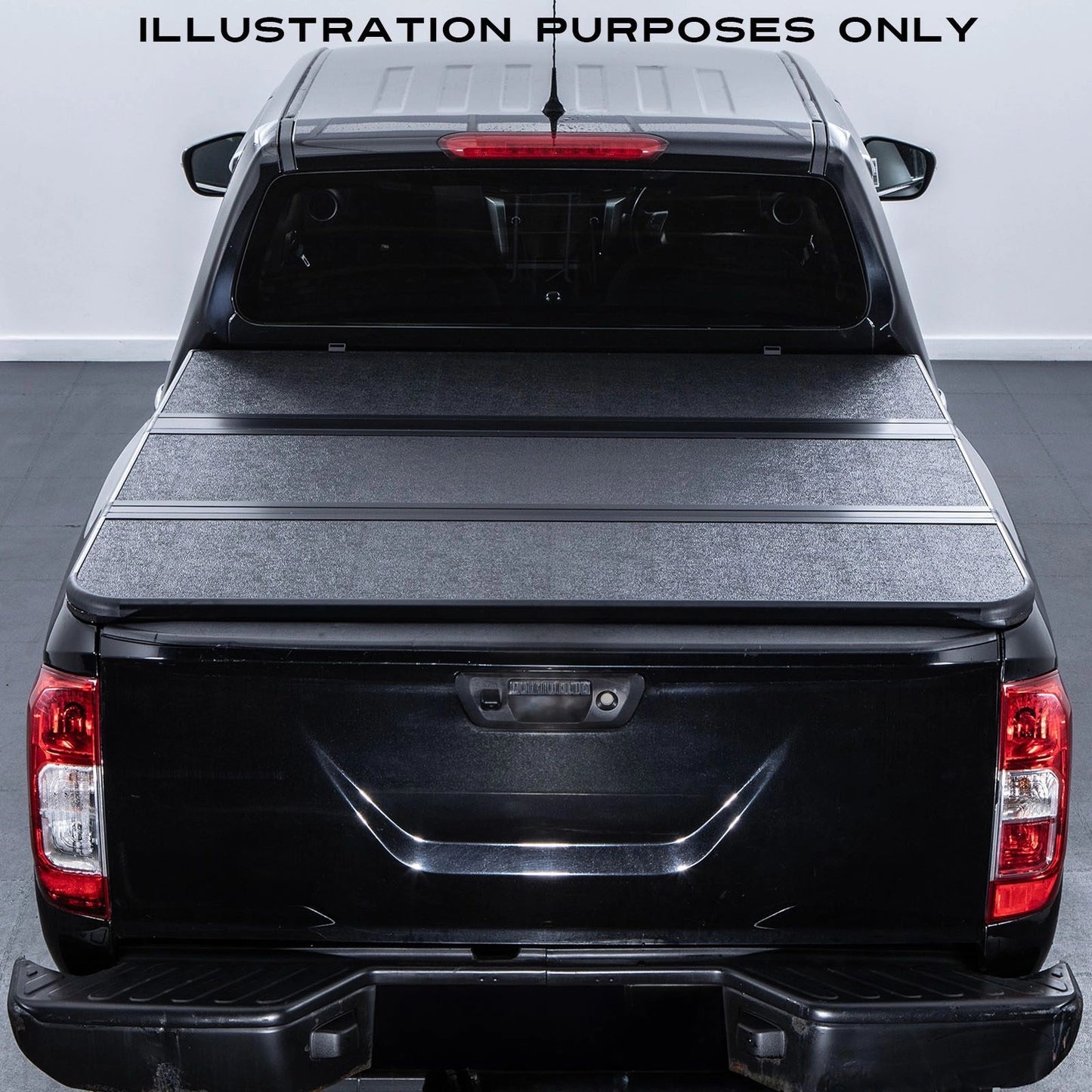 VWAmarokMK22023+Tri-FoldHardTonneauTruckBedCover