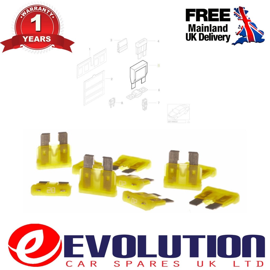 10X20Amp32VoltBladeTypeCircuitBreakerFuse,4381717